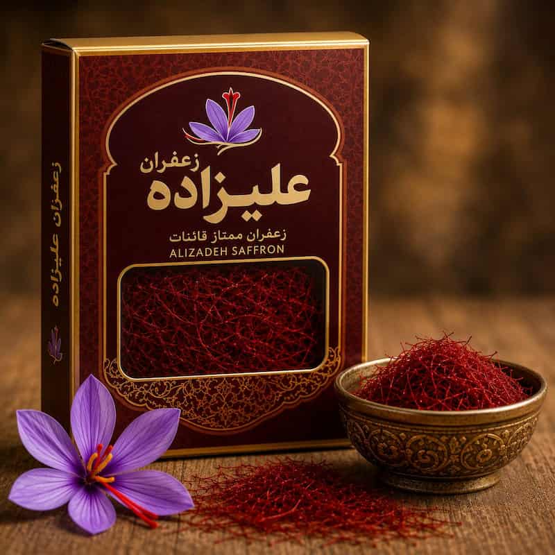 زعفران علیزاده مشهد با عطر و رنگ ممتاز
